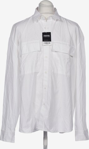 Abercrombie & Fitch Button Up Shirt in XL in White: front