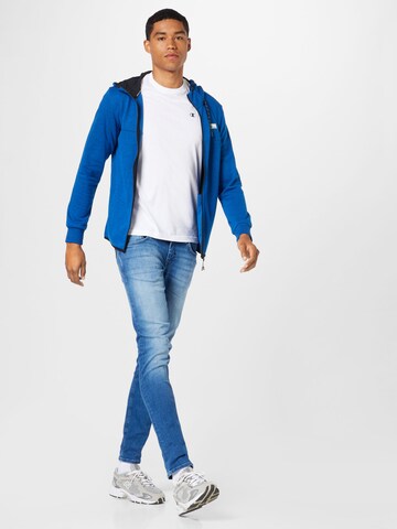 JACK & JONES Sweatjacka 'AIR' i blå