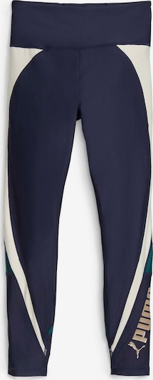 PUMA Спортен панталон в екрю / морскосиньо / злато / смарагдово зелено, Преглед на продукта
