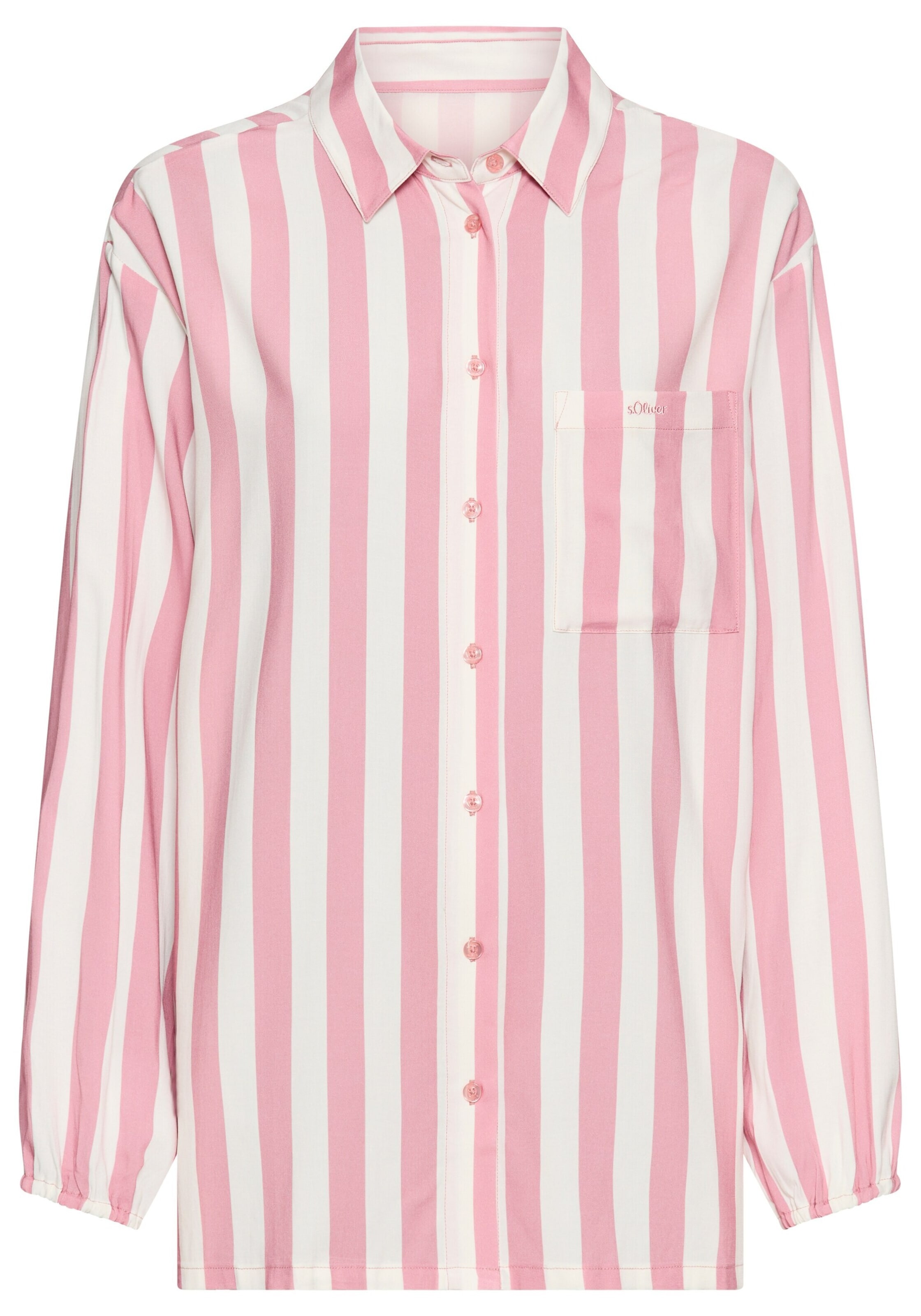 s.Oliver - Camisa de pijama em rosa: frente