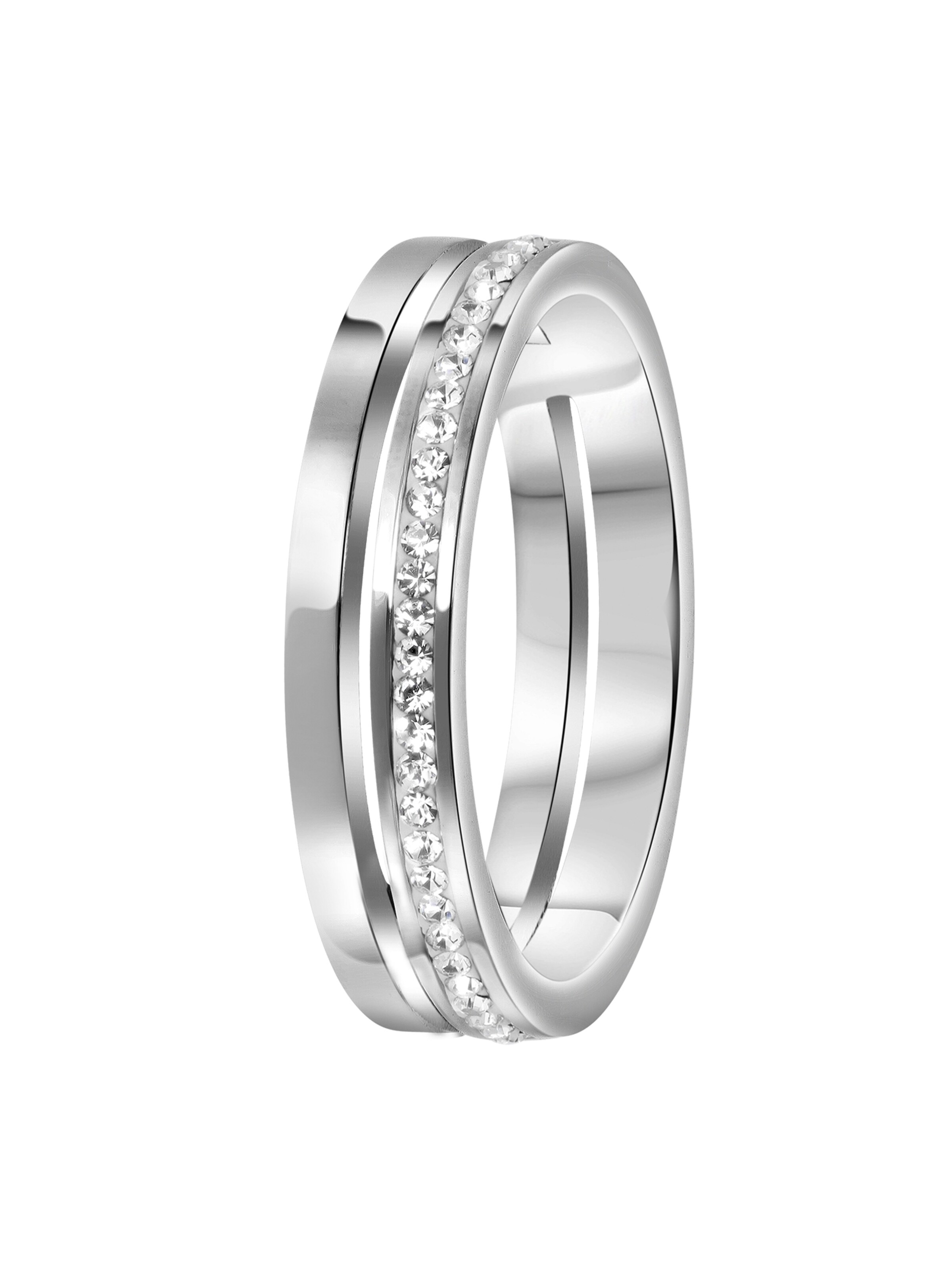 Lucardi Ring in Silver: front