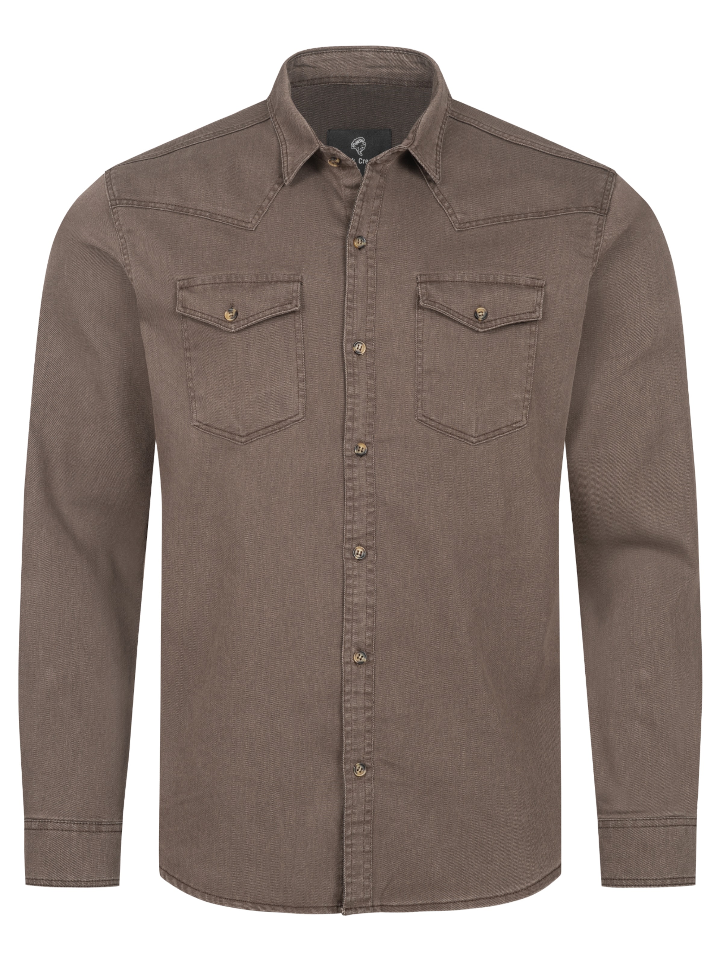 Rock Creek Regular fit Button Up Shirt in Brown: front