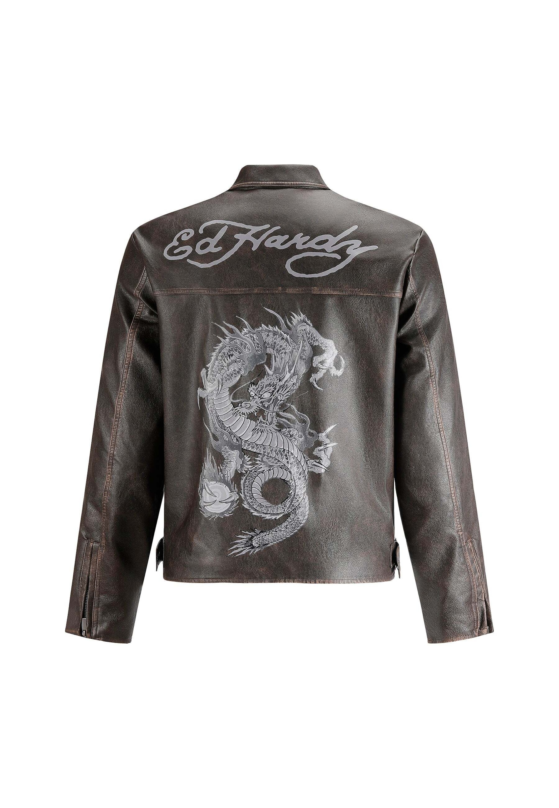 Ed Hardy Prechodná bunda - Hnedá
