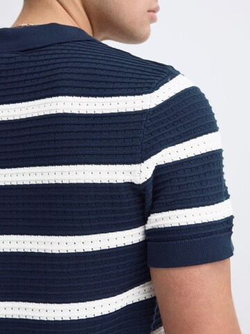 Casual Friday Strickshirt ' CFDahlin ' in Blau