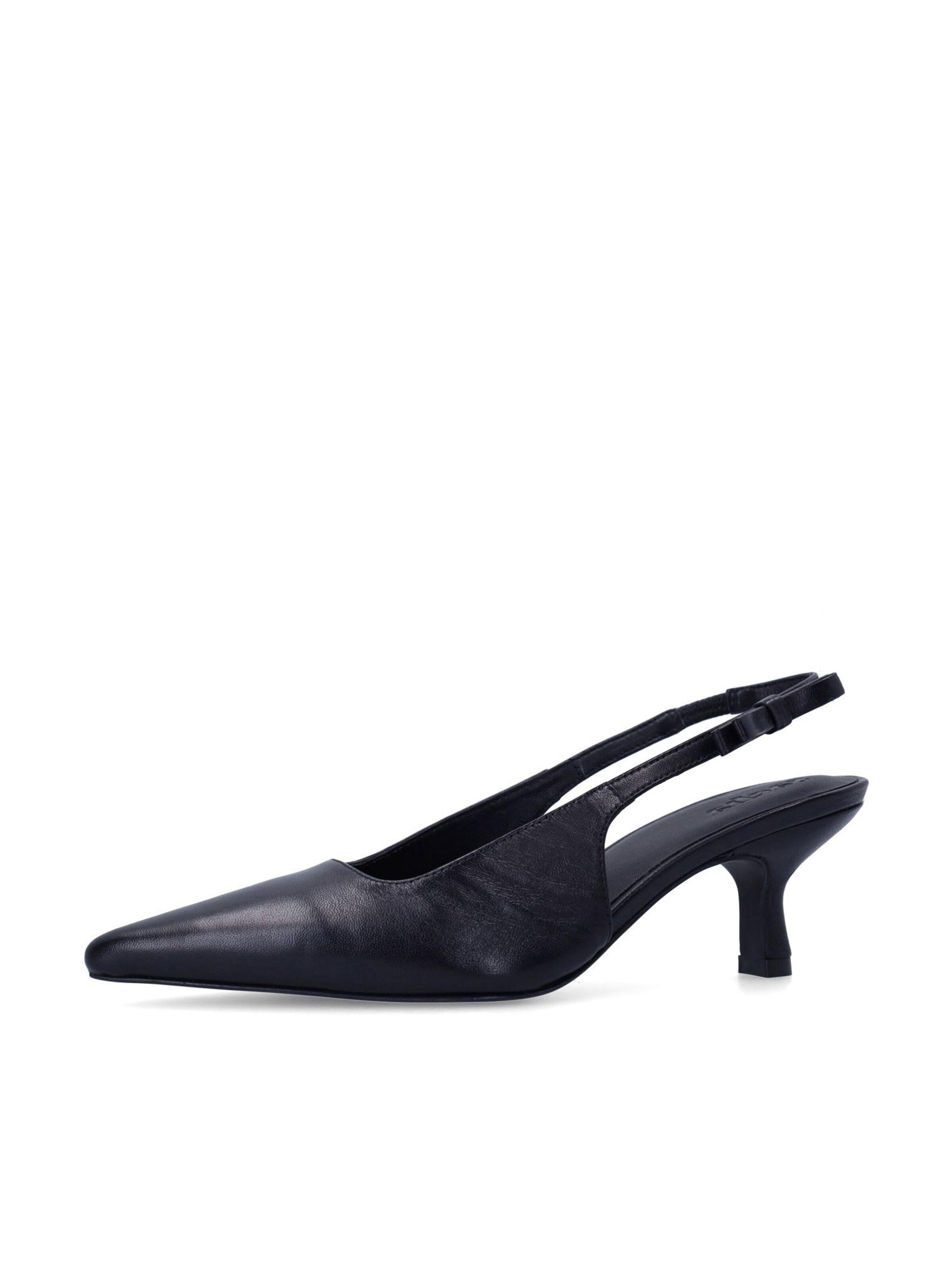 SACHA Escarpins à bride arrière en noir, Vue avec produit