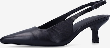 Escarpins à bride arrière SACHA en noir : devant
