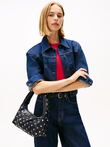 Geantă de umăr 'HOLIDAY' de la Tommy Jeans pe negru: față