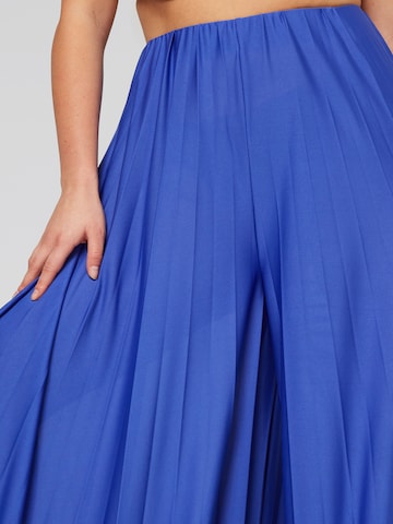 Guido Maria Kretschmer Curvy Wide leg Pants 'Samantha' in Blue