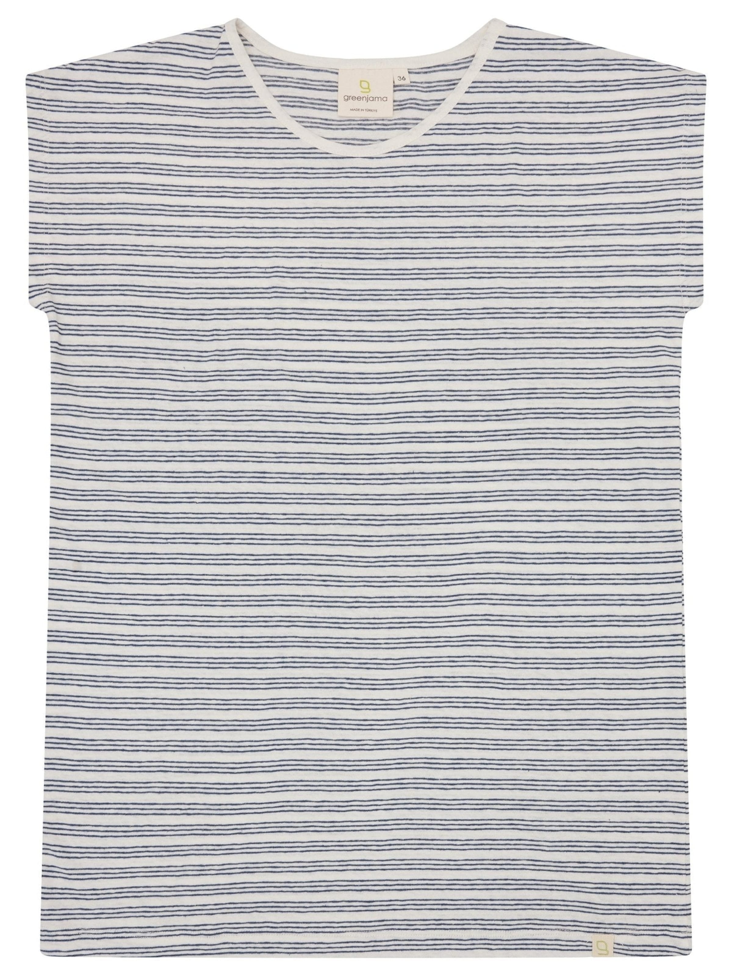 greenjama Pajama Shirt in Blue: front