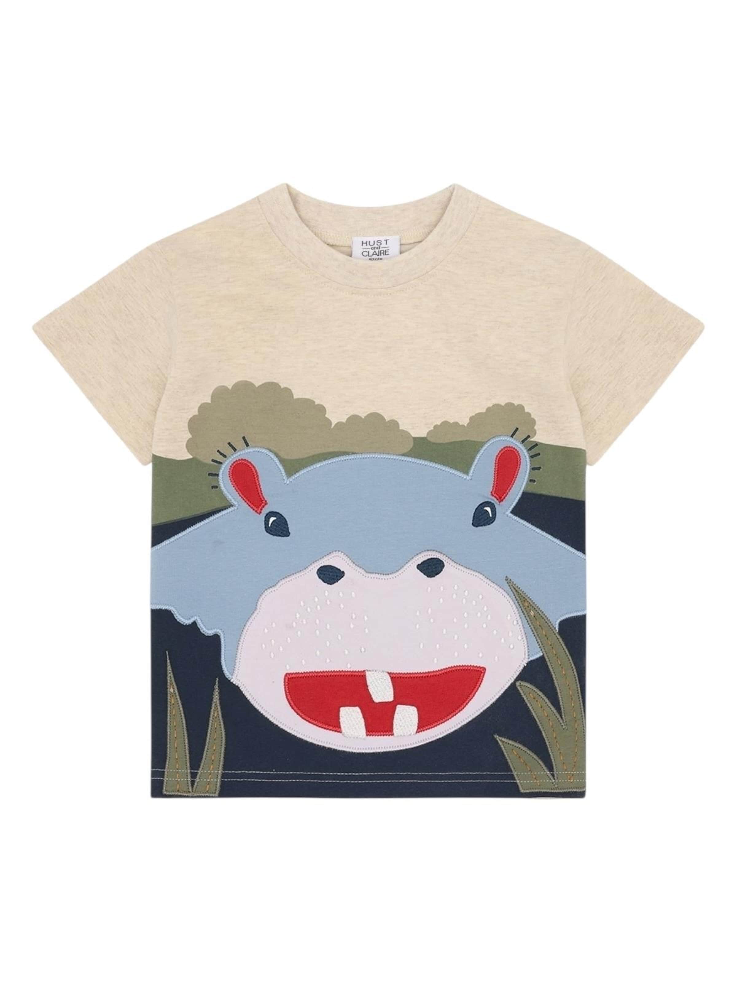 Hust & Claire Shirt 'HCAnton Hippo'‌‌‌‌‌‌ in Beige: Vorderseite