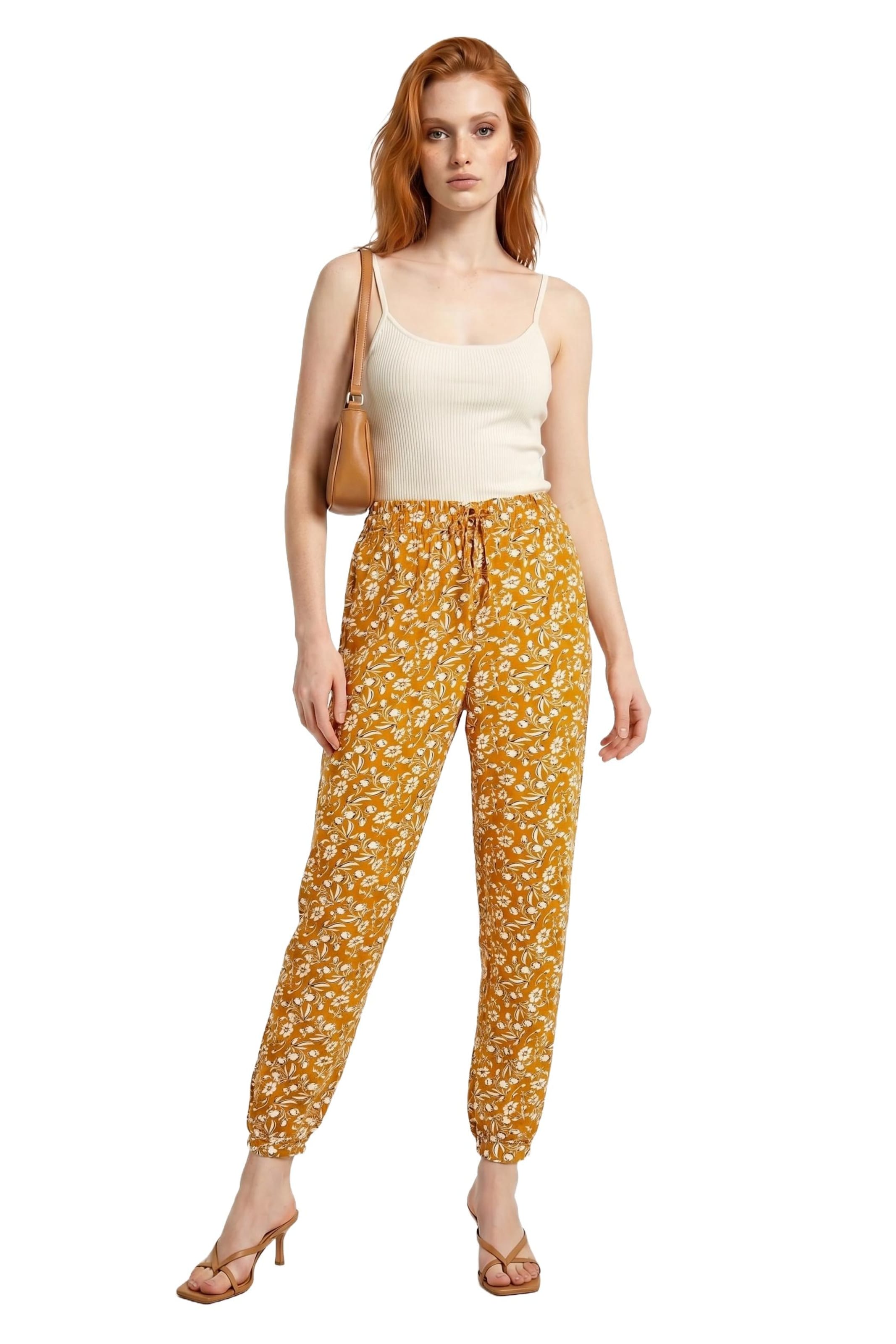 Alexa Dash Tapered Hose in Gelb: Vorderseite