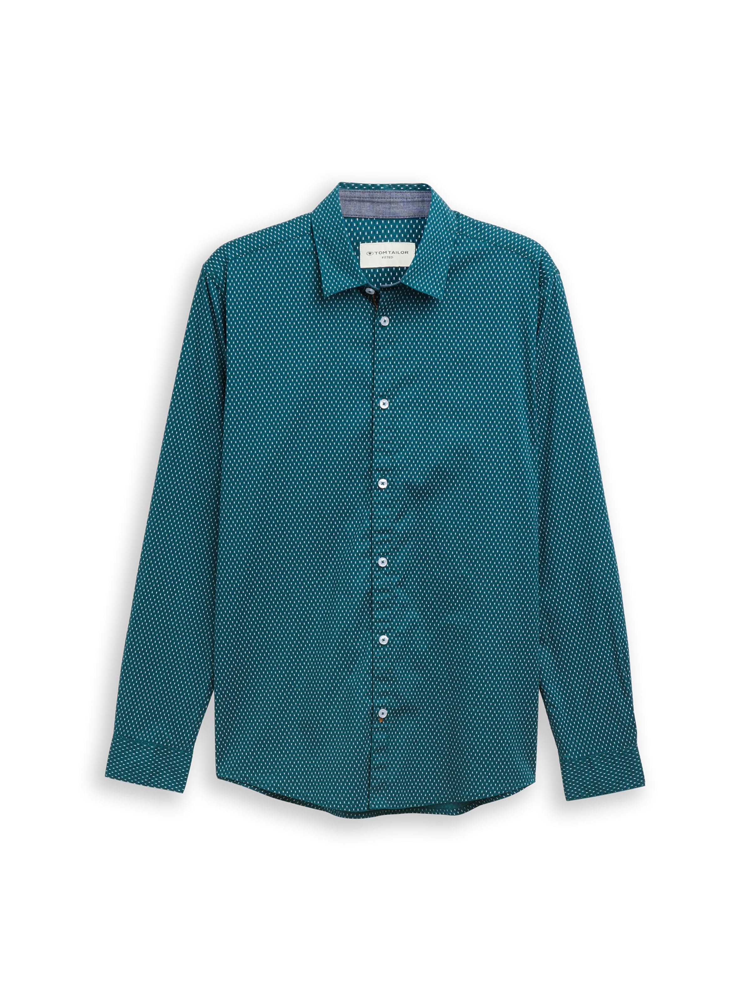 Regular fit Cămașă de la TOM TAILOR pe verde: față