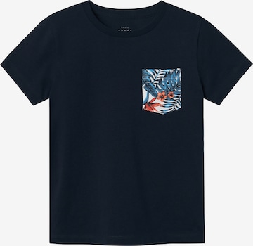 NAME IT T-shirt 'VALMAS' i blå: framsida