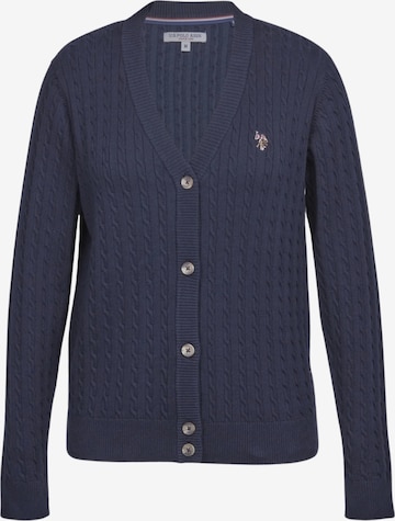 U.S. POLO ASSN. Neuletakki 'Gill' värissä sininen: etupuoli