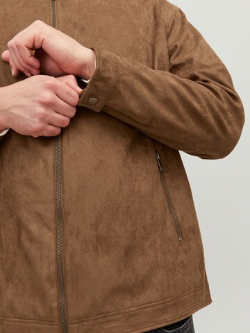 Jack & Jones Plus Between-season jacket in Brown