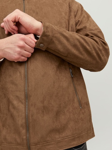 Jack & Jones Plus Between-Season Jacket in Brown