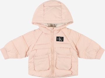 Calvin Klein Jeans Winter Jacket in Pink: front