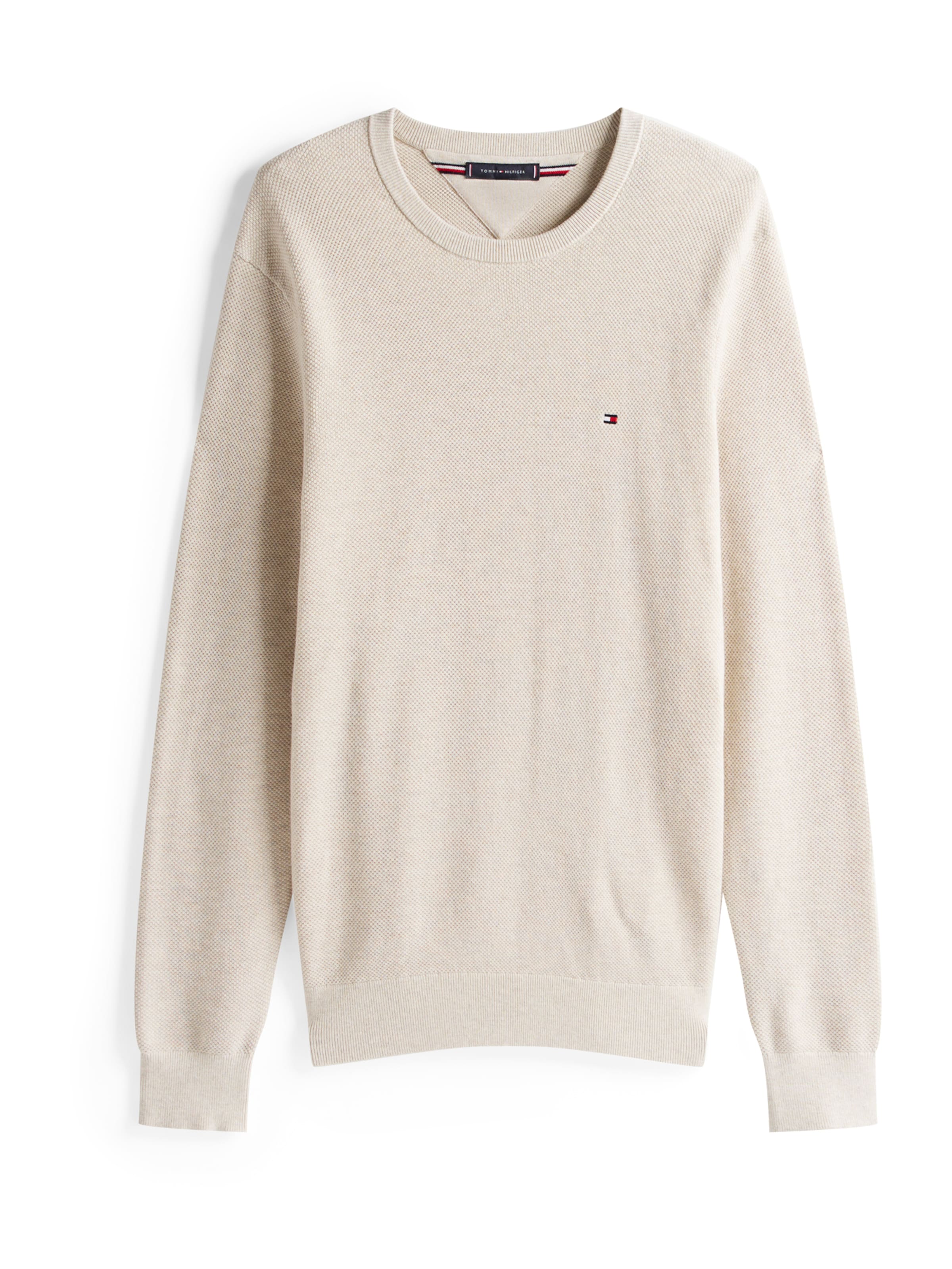 Pulover 'ESSENTIAL' de la TOMMY HILFIGER pe bej: față