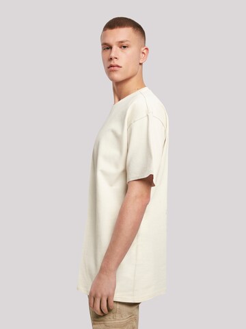 T-Shirt 'Geometric' F4NT4STIC en beige