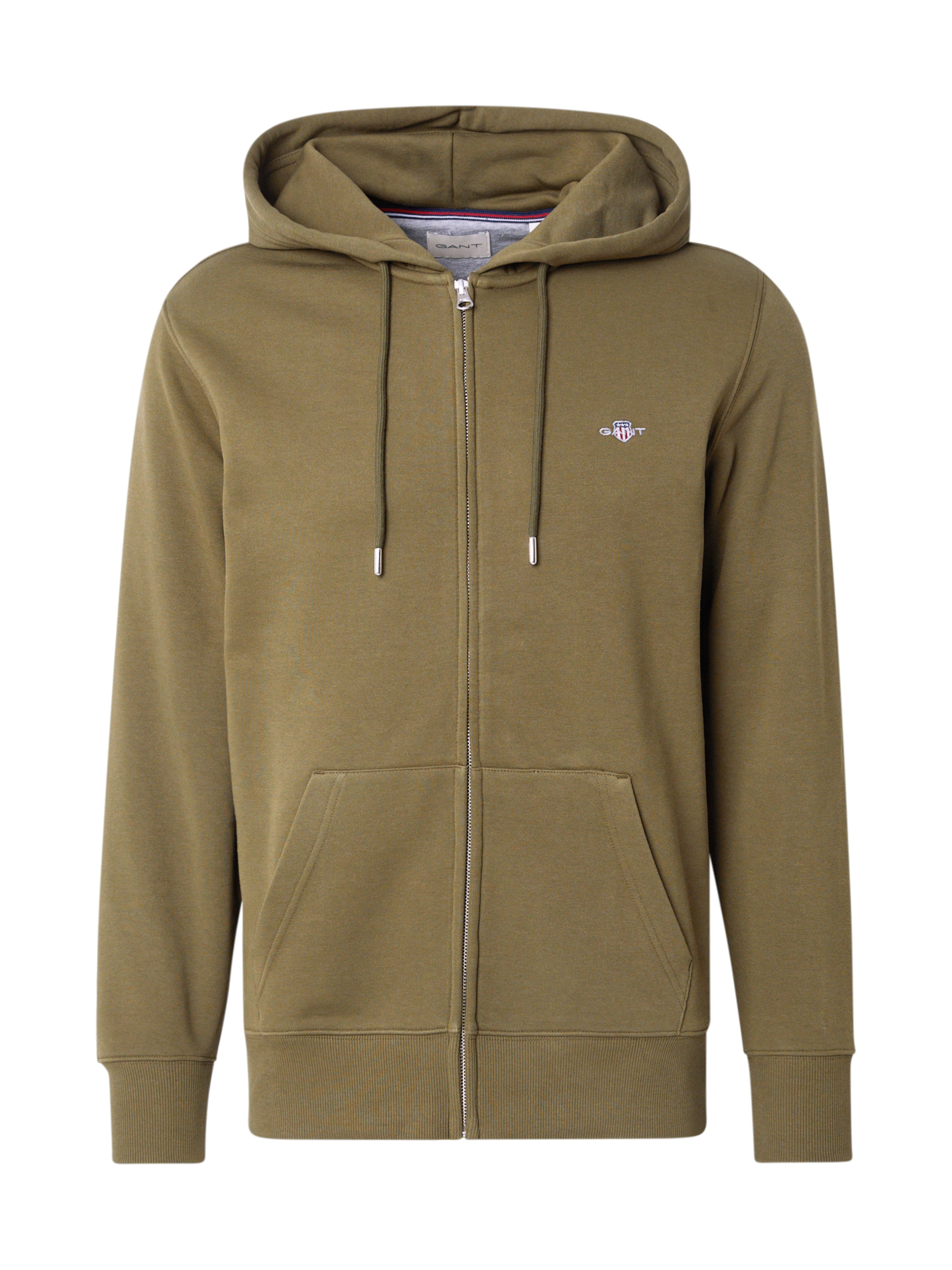 GANT Суичъри с качулка в зелено: отпред