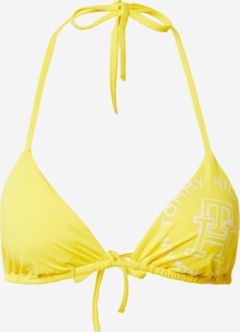 Tommy Hilfiger Underwear Triangel Bikinioverdel i gul: forside