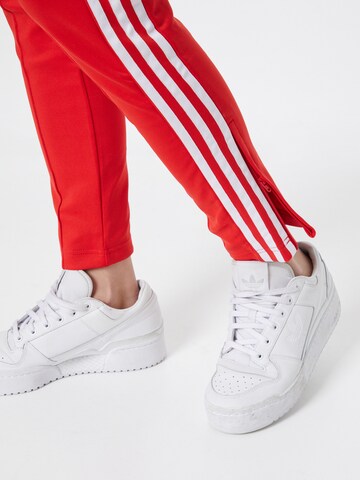 ADIDAS ORIGINALS - Slimfit Calças 'Primeblue Sst' em vermelho