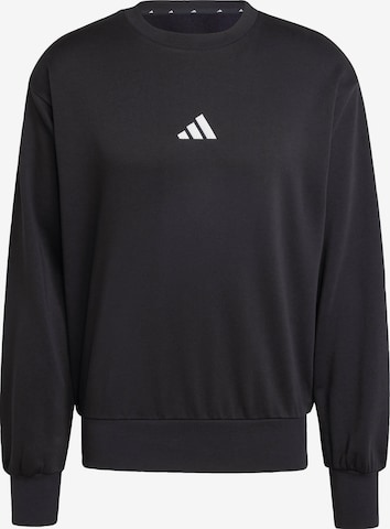 ADIDAS SPORTSWEAR Спортен суитшърт 'Essentials Feelcozy' в черно: отпред