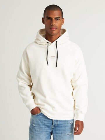 Sweat-shirt 'Mayor Hood' CHASIN' en blanc : devant