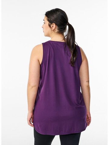 Active by Zizzi Sporttop 'Abasic' in Lila