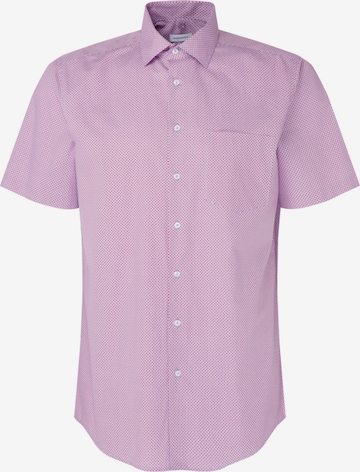 SEIDENSTICKER Regular fit Business Shirt in Purple: front