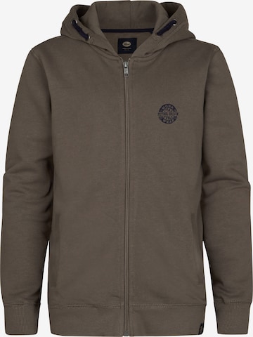 Veste de survêtement Petrol Industries en marron : devant