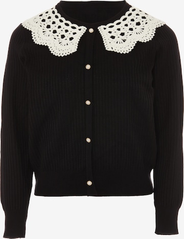 NAEMI Gebreid vest in Zwart: voorkant