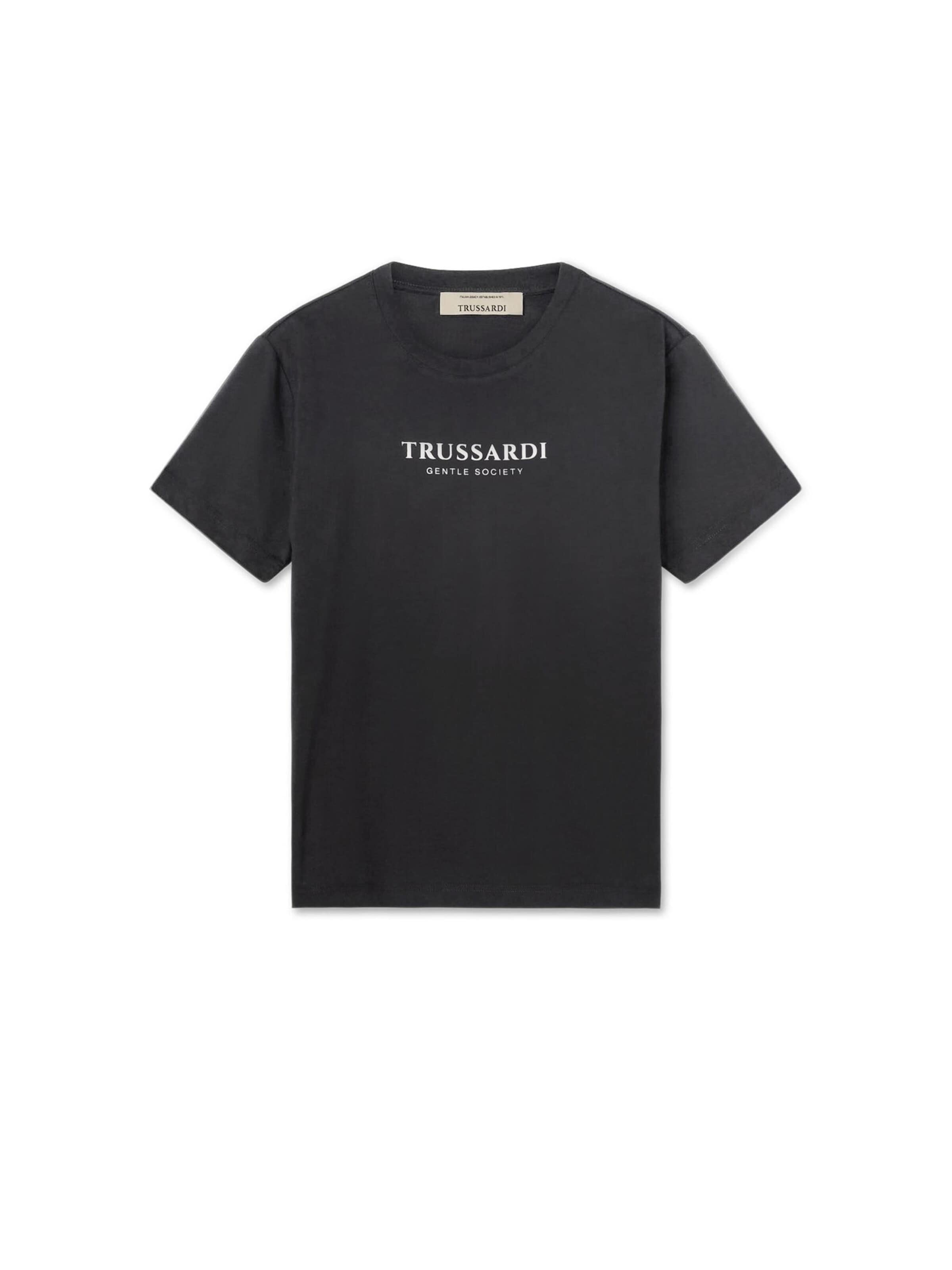 T-Shirt Trussardi en noir : devant