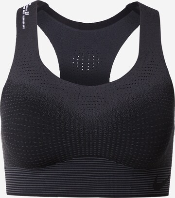 NIKE Bustier Biustonosz sportowy 'SWSH' w kolorze czarny: przód