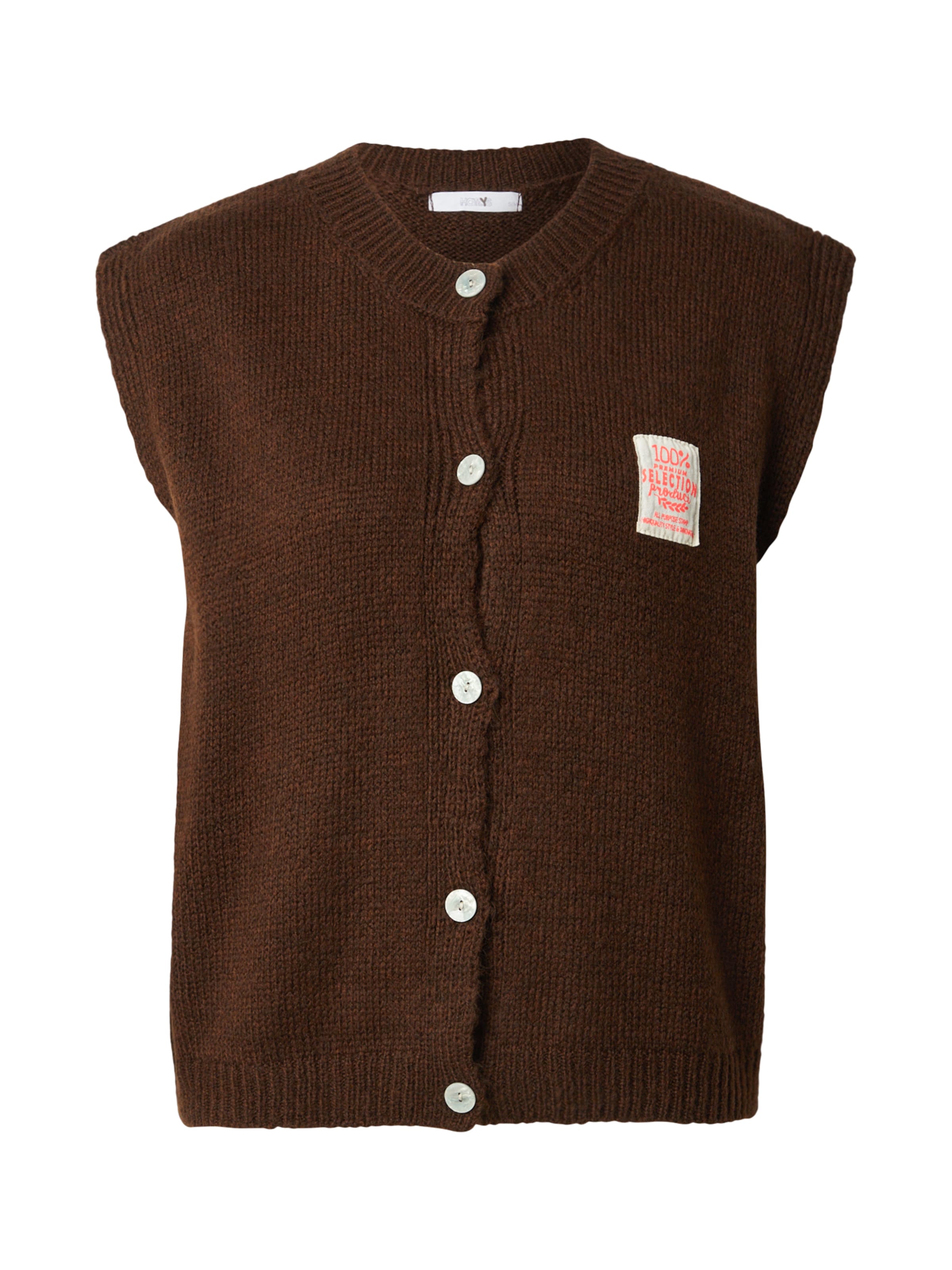 Hailys Πλεκτό γιλέκο 'Li44sa' σε καφέ, Άποψη προϊόντος