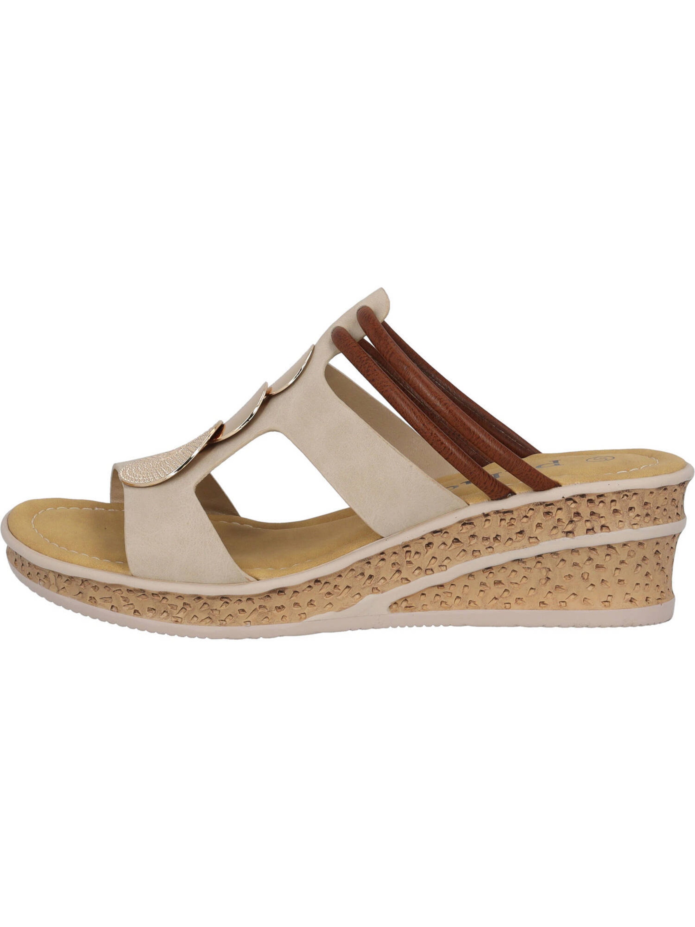 Palado Pantoletter 'Siolma' i beige: forside