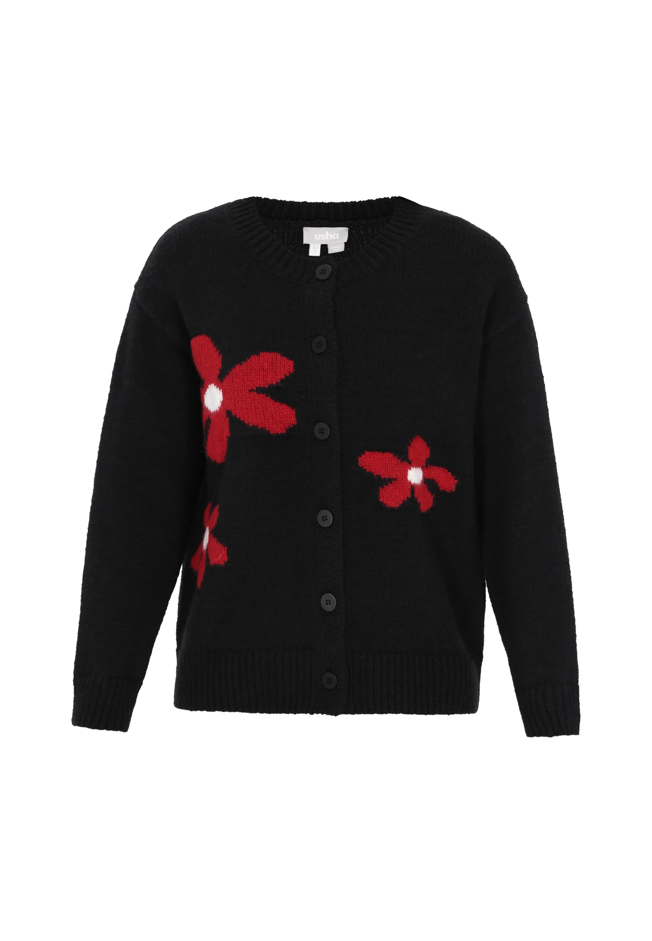 Usha Вязаная кофта в Черный: спереди