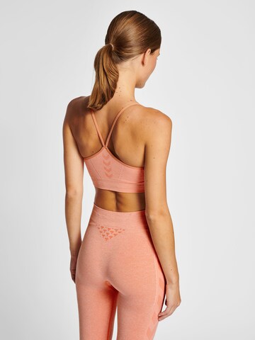 Hummel - Bustier Sujetador deportivo en naranja