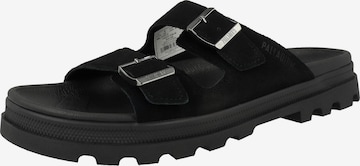 Palladium Pantolette 'Dunelite Riviera' in Schwarz: Vorderseite