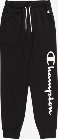 Champion Authentic Athletic Apparel Tapered Pants in Black: front