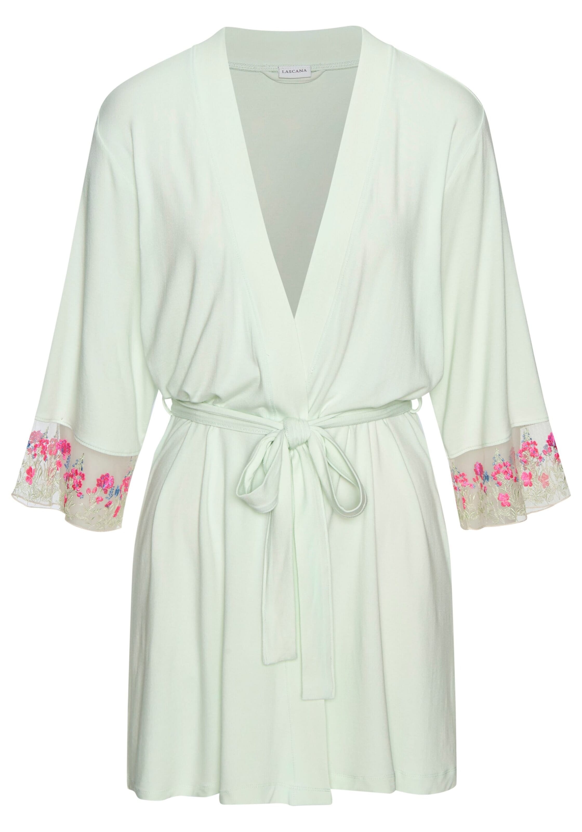 LASCANA Домашний халат в Зеленый: спереди