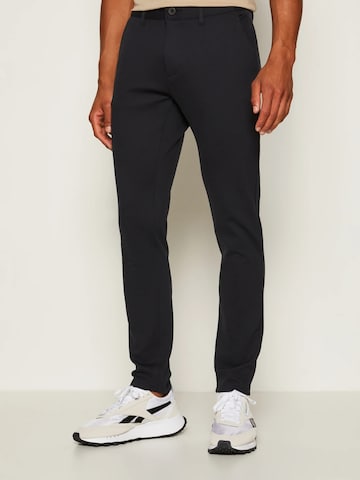 Denim Project Regular Pants ' Ponte ' in Blue: front