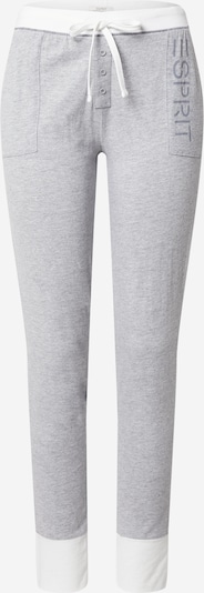 ESPRIT Pantalón de pijama 'ALDERCY CAS' en gris / blanco, Vista del producto