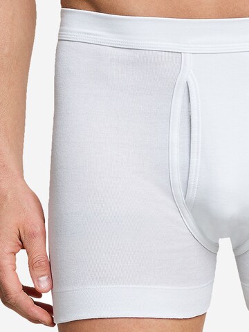 SCHIESSER Boxershorts 'Essentials Feinripp' in Wit