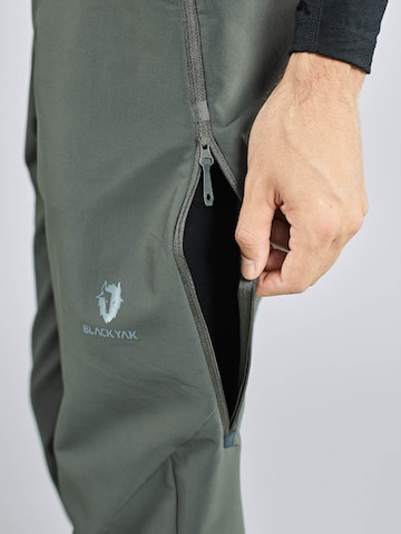 BLACKYAK Regular Outdoor Pants 'Gurja' in Green