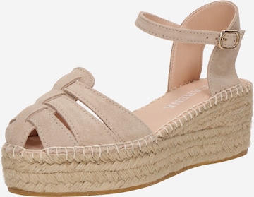 MACARENA Espadrillo 'SERRAJE' värissä beige: etupuoli