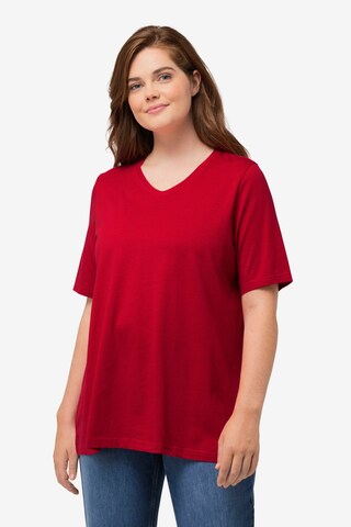 T-shirt Ulla Popken en rouge : devant