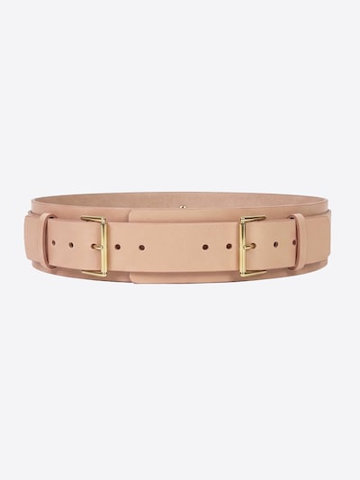 Haute Cuir Gürtel 'Double Buckle'‌‌‌‌ in nude, Produktansicht