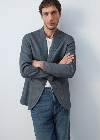 MANGO MAN Slim fit Suit Jacket in Blue