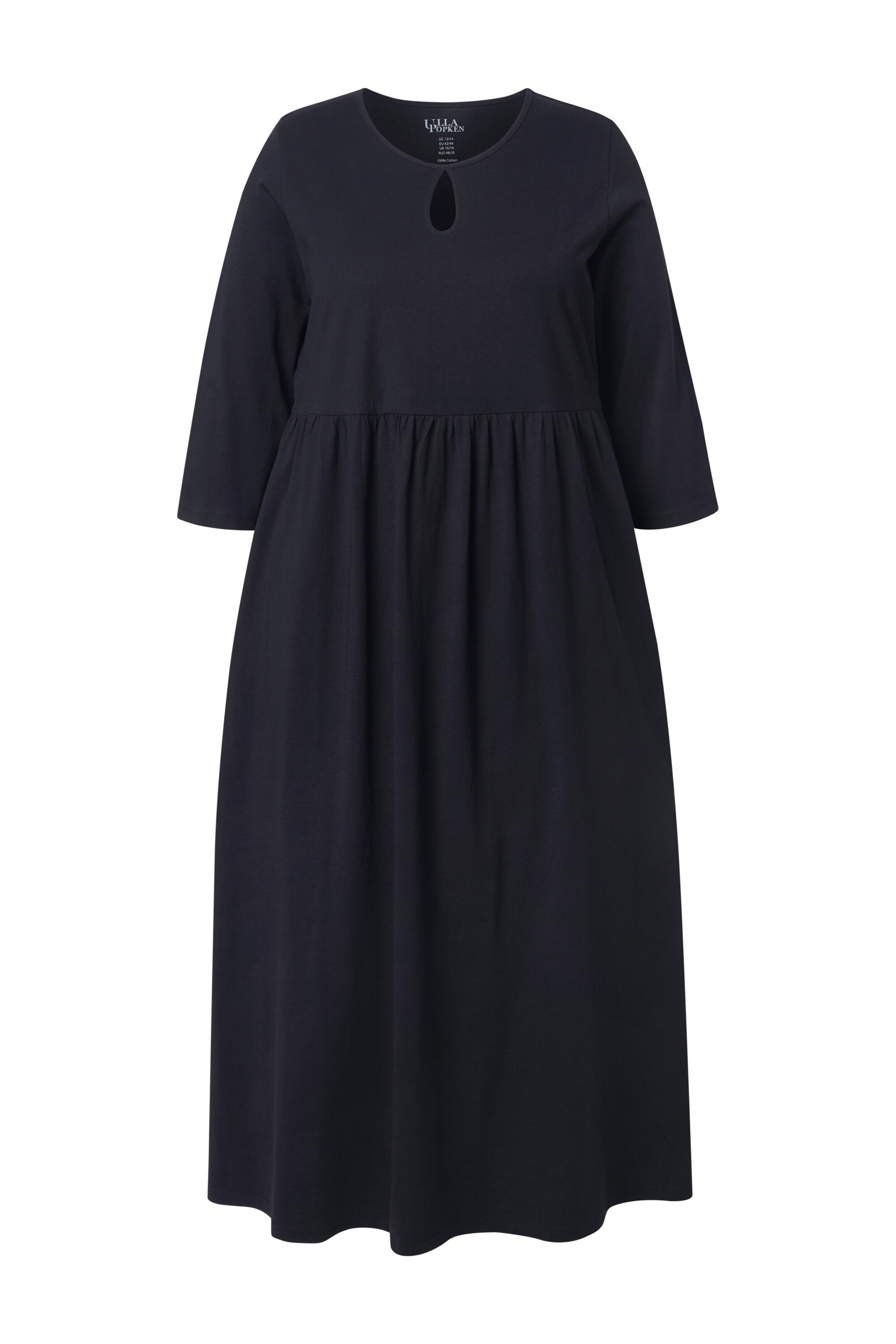 Ulla Popken Jurk in Zwart: voorkant